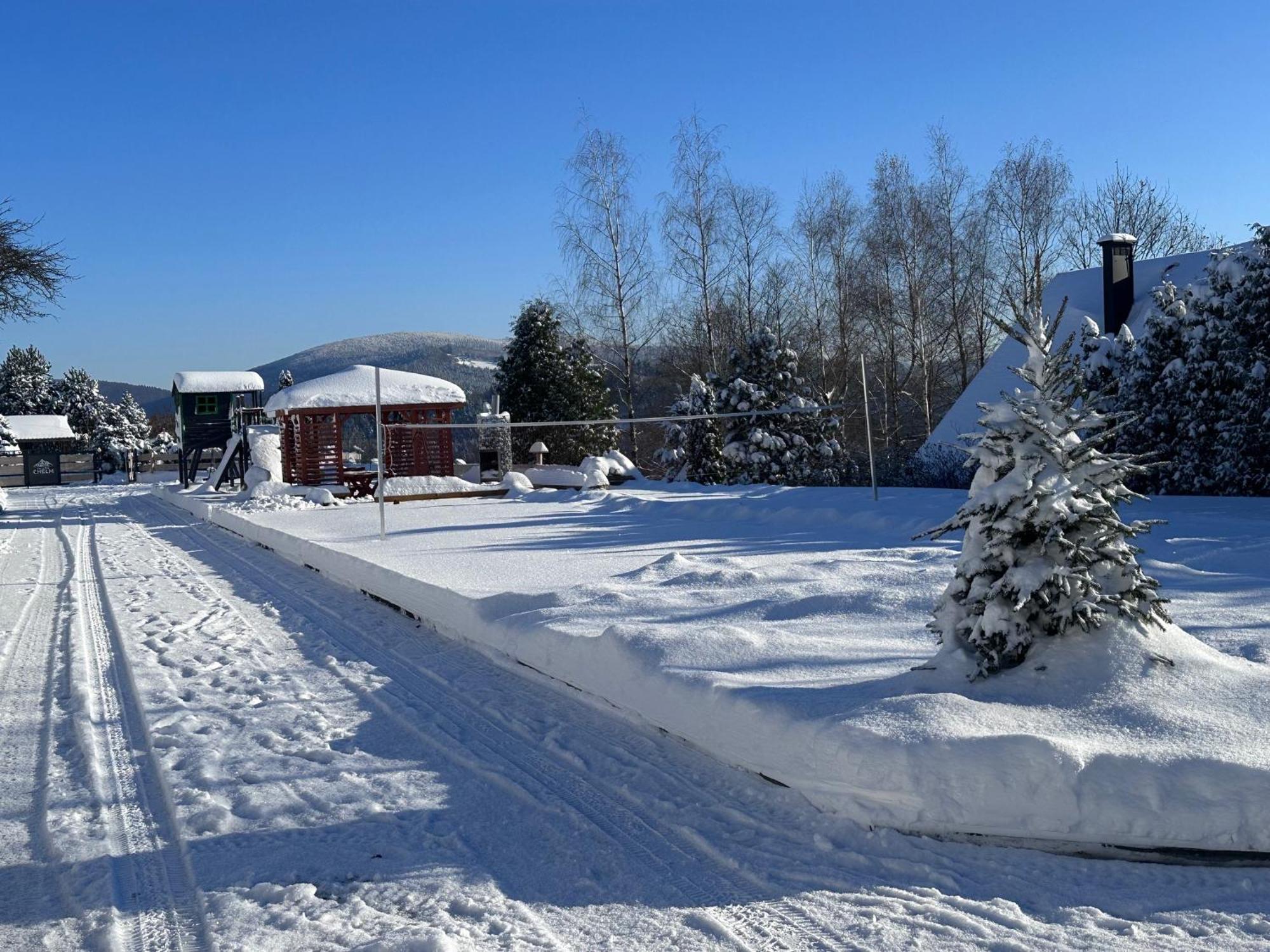 Domek Drewniany W Gorach Jacuzzi & Balia - Osada Chelm Stroza  Exterior foto